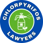 CHLORPYRIFOS LAWYERS logo with a bottle pesticide linked to Parkinson's disease.